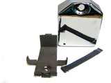 New Chromed Double Battery Box with Lock Fits Royal Enfield available at Online at Royal Spares