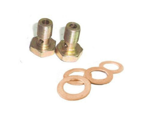 Rocker Oil Pipe Banjo Bolt & Washer Kit Fits Royal Enfield available at Online at VintageTank24x7