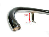 Chromed Heavy Duty Custom Silencer+Exhaust Pipe Fits Royal Enfield Bullet 500cc available at Online at Royal Spares