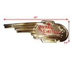 New Customized  New Brass Petrol Tank Motif Kit Fits Royal Enfield available at Online at VintageTank24x7