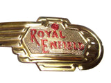 New Customized  New Brass Petrol Tank Motif Kit Fits Royal Enfield available at Online at VintageTank24x7