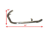 Chromed Silencer + Exhaust Pipe Fits Modification Chopper available at Online at Royal Spares