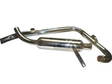 Chromed Silencer + Exhaust Pipe Fits Modification Chopper available at Online at Royal Spares