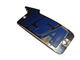 Chrome Blue Color Petrol Tank Badges Fits Vintage BSA Models available at Online at VintageTank24x7