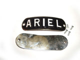 New Chrome Pair Of Petrol Tank Badges Black Colour Fits Vintage Ariel Tanks available at Online at VintageTank24x7