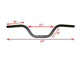 7/8 Inches Heavy Duty Black Coated Handlebar Fits Royal Enfield available at Online at Royal Spares