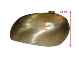 Slim Line Raw Bare Metal Petrol/Fuel Tank Fits Norton available at Online at VintageTank24x7