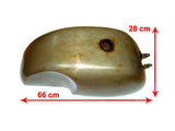 Brand New Cafe Racer 4 Gallon Gas/Petrol Tank- Raw Fits Royal Enfield available at Online at VintageTank24x7