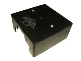 Brand New 12v Black Battery Cover With Logo "E" Silver Fits Royal Enfield available at Online at Royal Spares