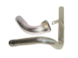 Chromed Head Exhaust Bend Pipe With Manifold Fits Old Royal Enfield Taurus Diesel available at Online at Royal Spares