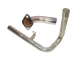 Chromed Head Exhaust Bend Pipe With Manifold Fits Old Royal Enfield Taurus Diesel available at Online at Royal Spares