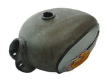 Vintage Customized Fuel Tank Raw With Monogram Fits Royal Enfield Bullet Bike available at Online at VintageTank24x7