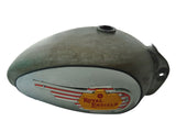Vintage Customized Fuel Tank Raw With Monogram Fits Royal Enfield Bullet Bike available at Online at VintageTank24x7