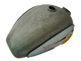Vintage Customized Fuel Tank Raw With Monogram Fits Royal Enfield Bullet Bike available at Online at VintageTank24x7