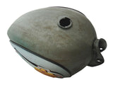 Vintage Customized Fuel Tank Raw With Monogram Fits Royal Enfield Bullet Bike available at Online at VintageTank24x7