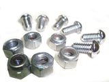 Brand New Front Mudguard Insert Kit Nylock + Hex Nut + Screw Fits Royal Enfield