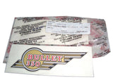 Toolbox Winged 350 Sticker Kit # 597115 Fits  Royal Enfield  Bullets.