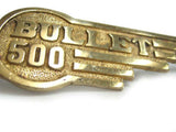 Pair Of Tool Box Badges Brass Fits Royal Enfield  500cc Model