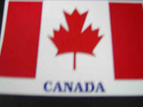 Pair of Canadian Flag Stickers Fits: motorcycle,Car