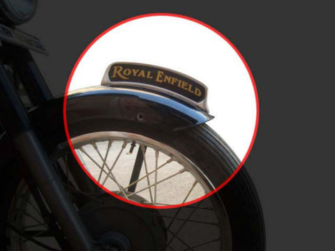 Front Mudguard Alloy Number Plate Fits Royal Enfield available at Online at Royal Spares