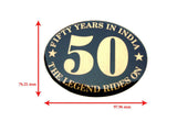 Anniversary In India Stickers Fits Royal Enfield available at Online at VintageTank24x7