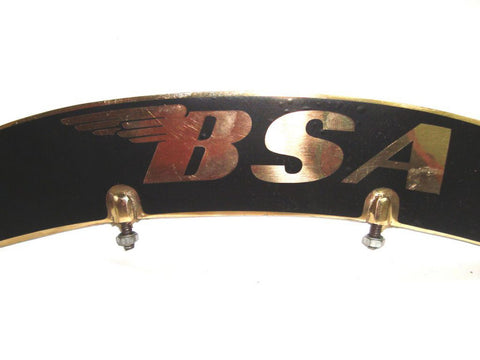 Front Mudguard Number Plate Fits Vintage BSA  Motorcycles