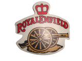 Crown & Cannon Red/Golden Genuine Sticker Fits Royal Enfield available at Online at VintageTank24x7