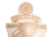 Cannon Golden Sticker Fits  Royal Enfield available at Online at VintageTank24x7