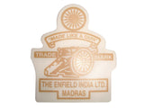 Cannon Golden Sticker Fits  Royal Enfield available at Online at VintageTank24x7