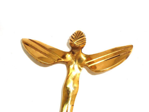 Custom Made Brass Beautiful Angel Bottom Mounted Fits classic Bike /Scooter /Car available at Online at Royal Spares