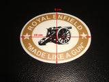 Pair Of Cannon Stickers Fits  Royal Enfield Motorcycle