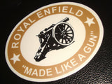 Pair Of Cannon Stickers Fits  Royal Enfield Motorcycle