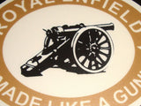 Pair Of Cannon Stickers Fits  Royal Enfield Motorcycle