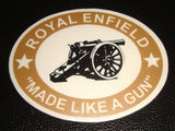 Pair Of Cannon Stickers Fits  Royal Enfield Motorcycle