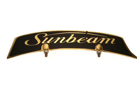 Brass Front Mudguard Number Plate Fits Old Sunbeam Motorcycle Models available at Online at Royal Spares