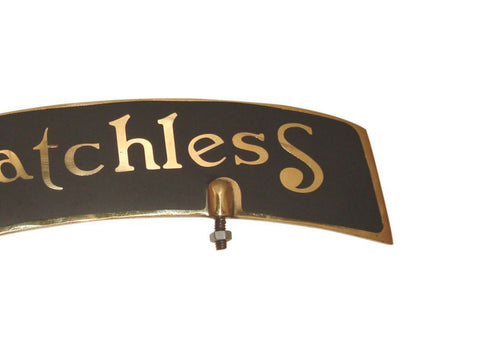 Brass Front Mudguard Number Plate  Fits Matchless Motorcycle available at Online at Royal Spares