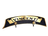 Brass Front Mudguard Number Plate Fits Early Vincent Motorcycle available at Online at Royal Spares