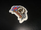 Scroll Helmet Stickers Fits  Royal Enfield Racing