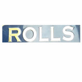 New Quality  Rare Vintage Rolls Royce Brass Chromed Blue Badge