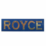 New Quality  Rare Vintage Rolls Royce Brass Chromed Blue Badge