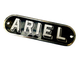 Brand New Black Chromed Tank Badge For Ariel Motorcycle - Vintage Tanks Online