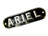 Brand New Black Chromed Tank Badge For Ariel Motorcycle - Vintage Tanks Online
