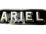 Brand New Black Chromed Tank Badge For Ariel Motorcycle - Vintage Tanks Online