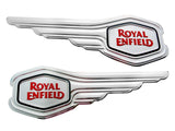 Good Quality Petrol Tank Silver Sticker Decal Fits Royal Enfield - Vintage Tanks Online