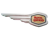 Brand New Winged Silver & Gold Petrol Tank Sticker Logo Fits Royal Enfield - Vintage Tanks Online