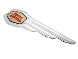 Brand New Winged Silver & Gold Petrol Tank Sticker Logo Fits Royal Enfield - Vintage Tanks Online