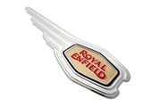Brand New Winged Silver & Gold Petrol Tank Sticker Logo Fits Royal Enfield - Vintage Tanks Online