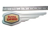 Brand New Winged Silver & Gold Petrol Tank Sticker Logo Fits Royal Enfield - Vintage Tanks Online