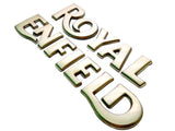Brand New Golden Petrol Tank Sticker Logo Fits Royal Enfield Motorcycle - Vintage Tanks Online