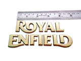 Brand New Golden Petrol Tank Sticker Logo Fits Royal Enfield Motorcycle - Vintage Tanks Online